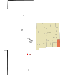 Location of Eunice, New Mexico