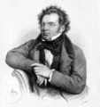Litograph of Franz Schubert by Josef Kriehuber (1846)