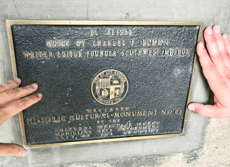 Lummis plaque