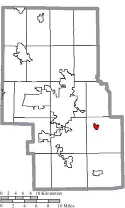 Location of Lucas in Richland County