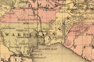 Map of Tallahassee Railroad
