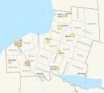Map of Towns in Oswego County, New York