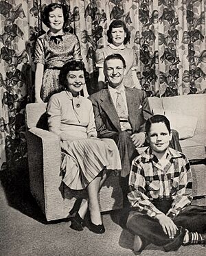 Marian Shockley and Bud Collyer with their children,1953