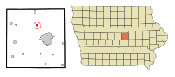 Location of Albion, Iowa
