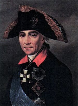 Mikhail Kamensky by unknown painter, end of 18-th century