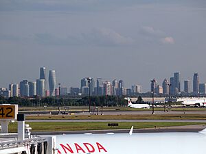 Mississauga skyline Pearson 2013