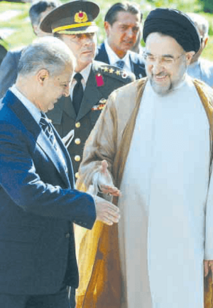 Mohammad Khatami and Ahmet Necdet Sezer -Tehran - July 17, 2002