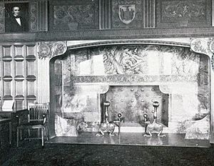 New York Court of Appeals courtroom fireplace