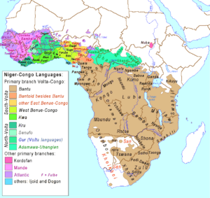 Niger-Congo map