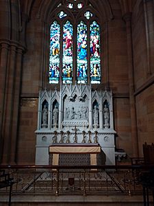North-western side altar at St Mary's Cathedral, Sydney