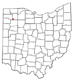 Location of New Bavaria, Ohio