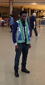 Obafemi Martins at SeaTac Airport