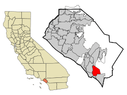 Location of San Juan Capistrano within Orange County, California.