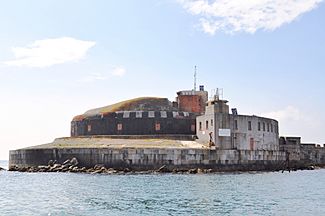 Outer fort - Portland Harbour breakwater