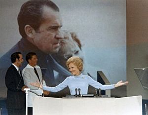 Pat Nixon speaking at Republican National Convention