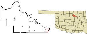 Location of Shady Grove, Oklahoma