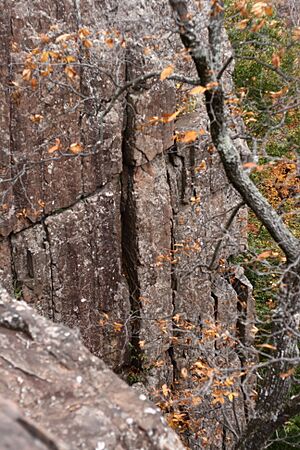 Rattlesnake Cliffs on Rattlesnake Mountain in Connecticut