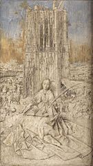 Saint Barbara of Nicodemia - Jan van Eyck - 1437 (frameless)