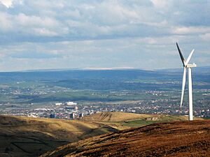 Scout Moor towards Rochdale