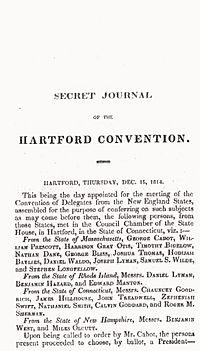 Secret Journal of the Hartford Convention