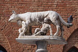 Sienese She-Wolf at Siena Duomo