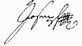 Signature of Joseph I, Holy Roman Emperor