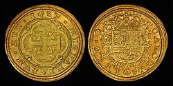 Spain 1687 8 Escudo