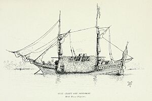 Sulu Craft off Sandakau, with Mecca Pilgrims