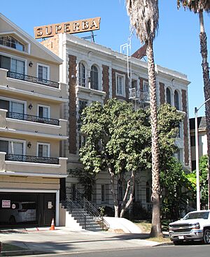 Superba Apartments roof sign, Los Angeles