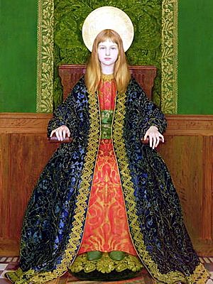 Thomas Cooper Gotch - The Child Enthroned 1894