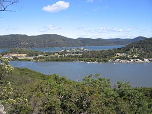 View over Mooney Mooney and Peat Island from Spectacle Island in the Hawkesbury River