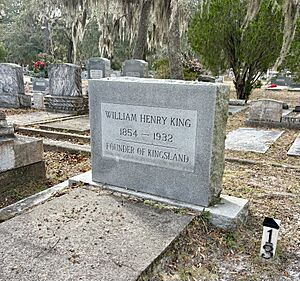 William Henry King resting plot, Saint Mary’s, Georgia