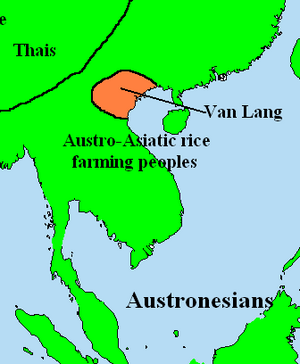 World 500 BCE showing Van Lang