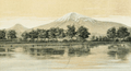 "Ararat from the lake at Edgmiatsin" Lynch