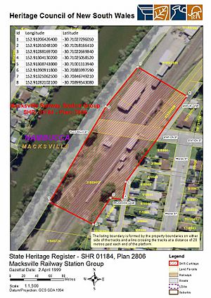 1184 - Macksville Railway Station group - SHR Plan No 2805 (5012092b100)