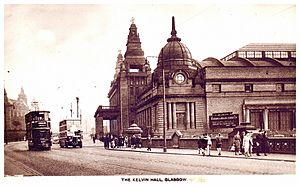 1938 Kelvin Hall Glasgow postcard