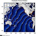 2010 Chile earthquake NOAA tsunami travel time projection 2010-02-27
