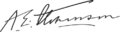 Adlai Ewing Stevenson I Signature