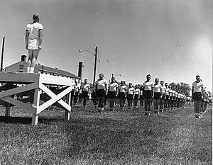 Air Force Academy Cadets physical training