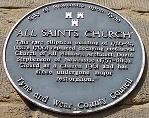 All Saints Church, All Hallows Lane, Newcastle upon Tyne designed by David Stephenson 1786 -1796 (2293035255)
