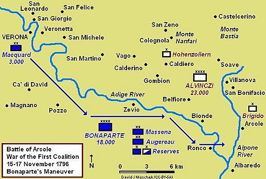 Arcole 1796 Campaign Map
