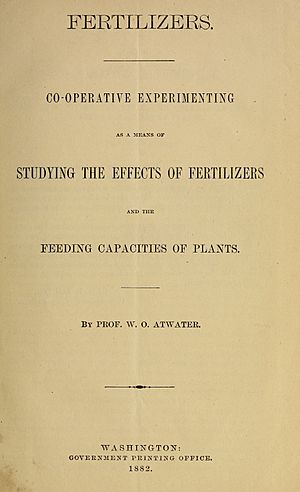 Atwater, Wilbur Olin – Fertilizers, 1882 – BEIC 7794427