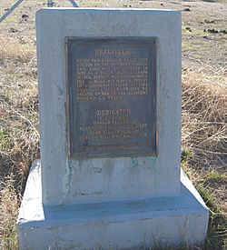 Historic marker at Bealville