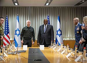 Charles Q. Brown, Jr., Chairman of the Joint Chiefs of Staff, traveled to Tel Aviv, Israel and Amman, Jordan on 17 to 19 December 2023 - 22
