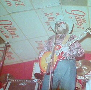 Charlie Daniels on stage at Gilleys, 1979