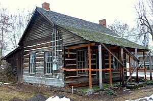 Chewelah Indian Agency repairs in progress 2 - Chewelah Washington