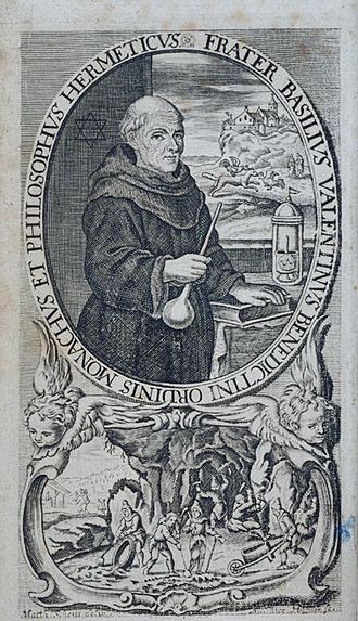 Chymische Schrifften 1717 Basilius Valentinus Frontispiece