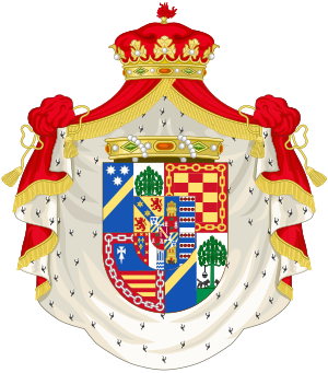 Coat of Arms of Francisco, 2nd Lord of Meirás, 11th Marquis of Villaverde and Spanish Grandee.svg