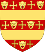 Coat of Arms of King Harold Godwinson.svg