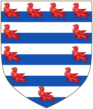 Coat of Arms of William de Valence as Earl of Pembroke